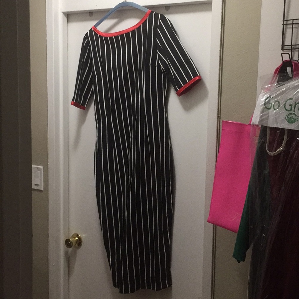vintage rockabilly wiggle dress size 8